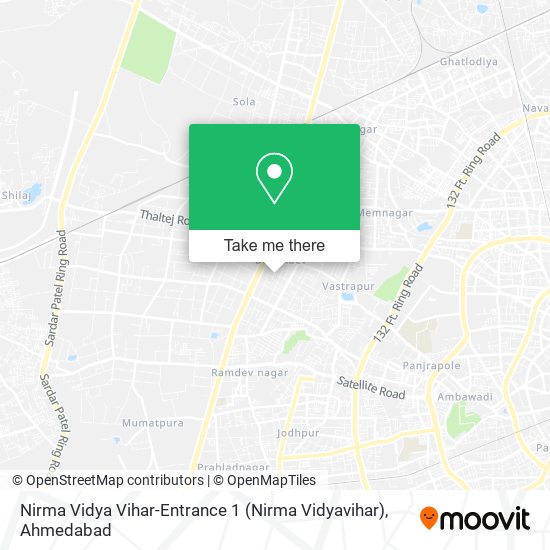 Nirma Vidya Vihar-Entrance 1 (Nirma Vidyavihar) map