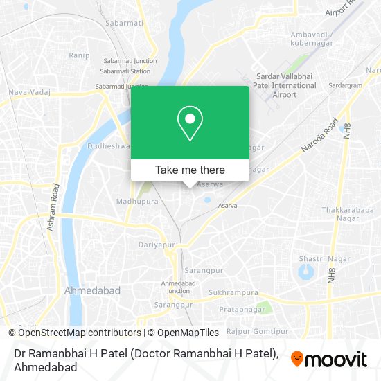 Dr Ramanbhai H Patel map