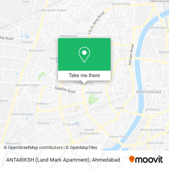 ANTARIKSH (Land Mark Apartment) map