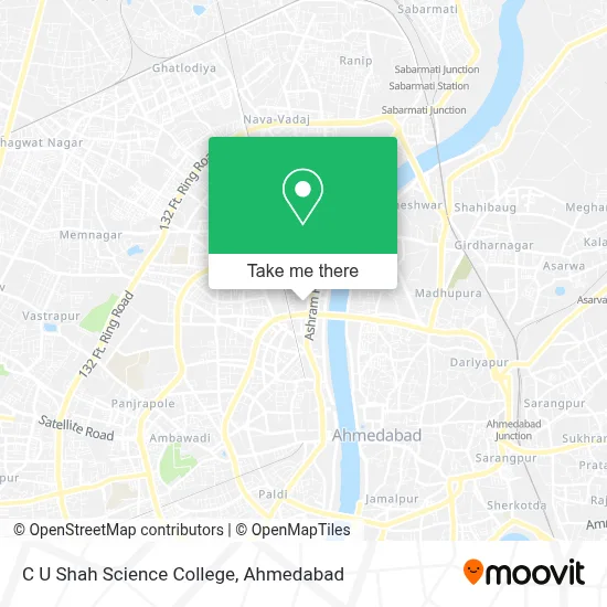 C U Shah Science College map