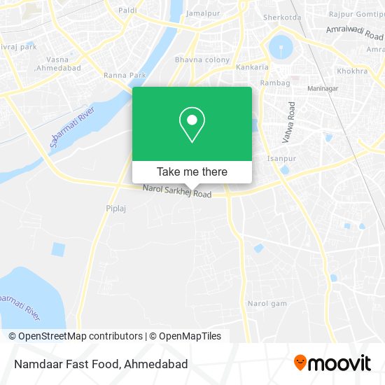 Namdaar Fast Food map