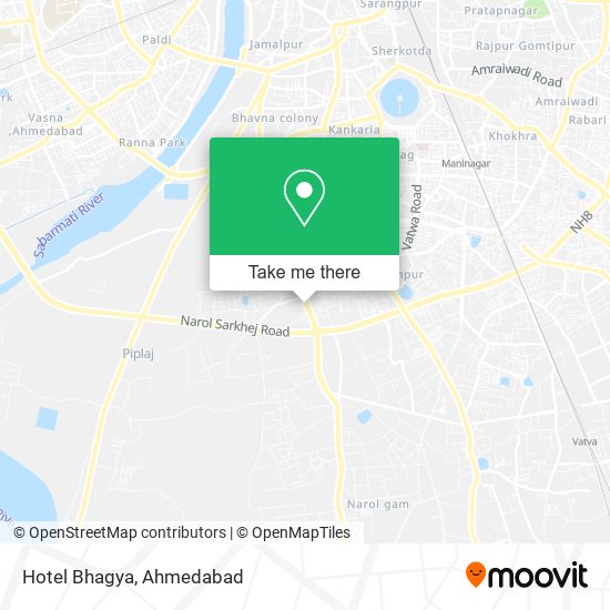 Hotel Bhagya map