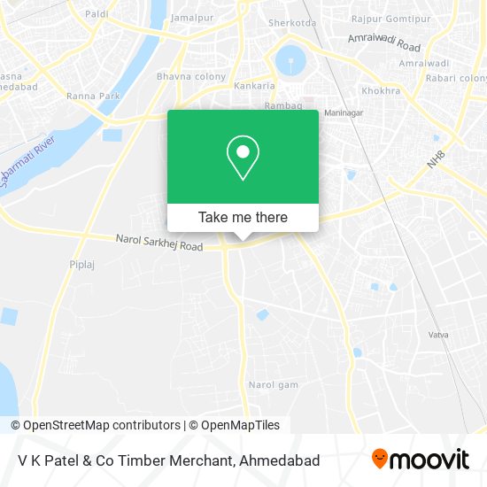 V K Patel & Co Timber Merchant map