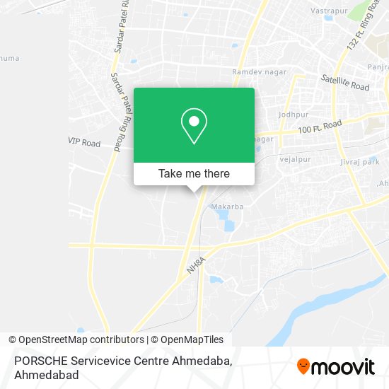 PORSCHE Servicevice Centre Ahmedaba map