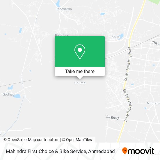 Mahindra First Choice & Bike Service map