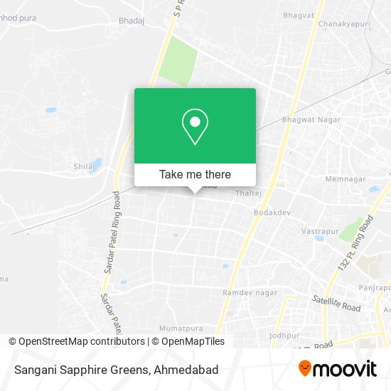 Sangani Sapphire Greens map