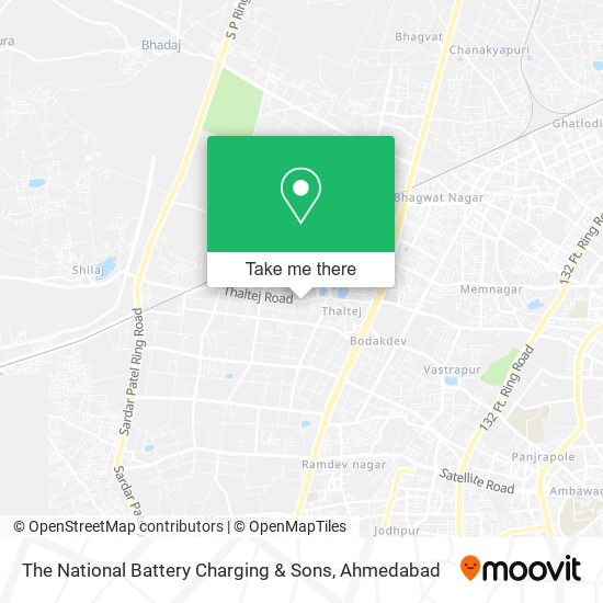 The National Battery Charging & Sons map