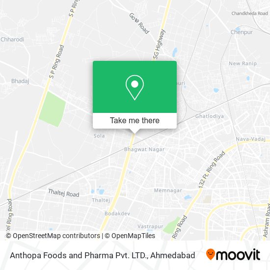 Anthopa Foods and Pharma Pvt. LTD. map