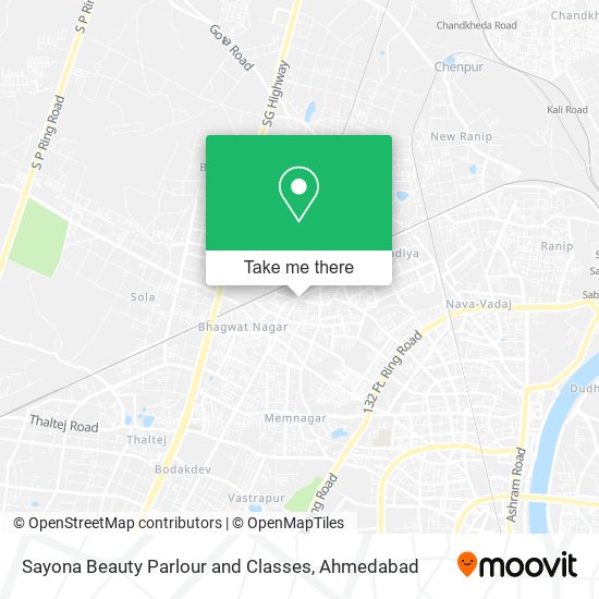 Sayona Beauty Parlour and Classes map