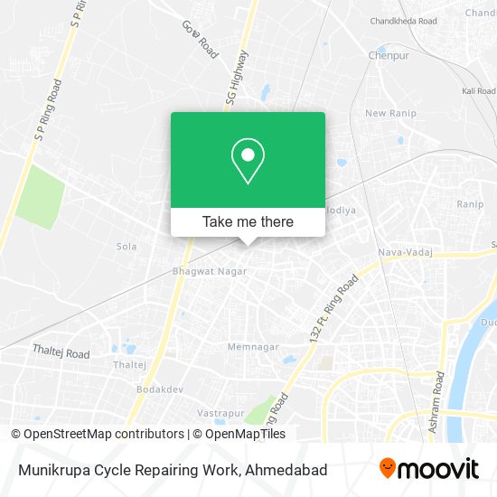 Munikrupa Cycle Repairing Work map