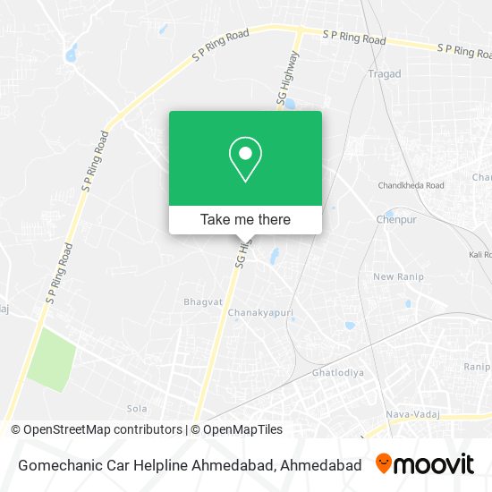 Gomechanic Car Helpline Ahmedabad map