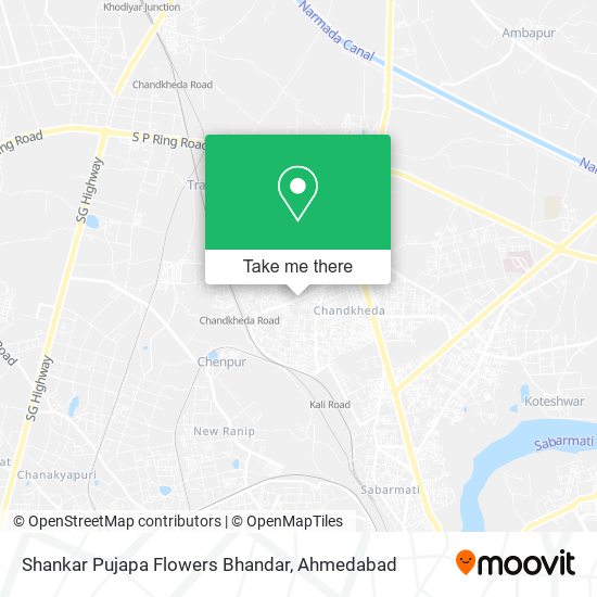 Shankar Pujapa Flowers Bhandar map