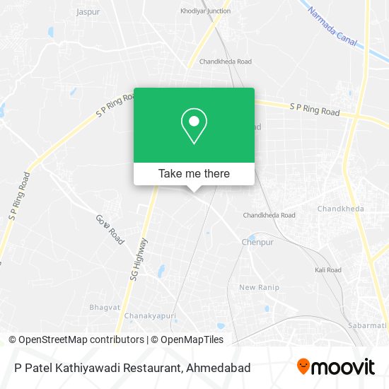 P Patel Kathiyawadi Restaurant map