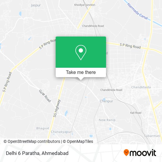 Delhi 6 Paratha map