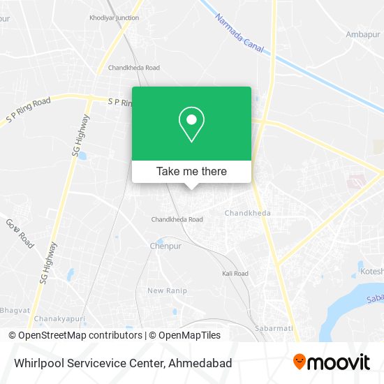 Whirlpool Servicevice Center map