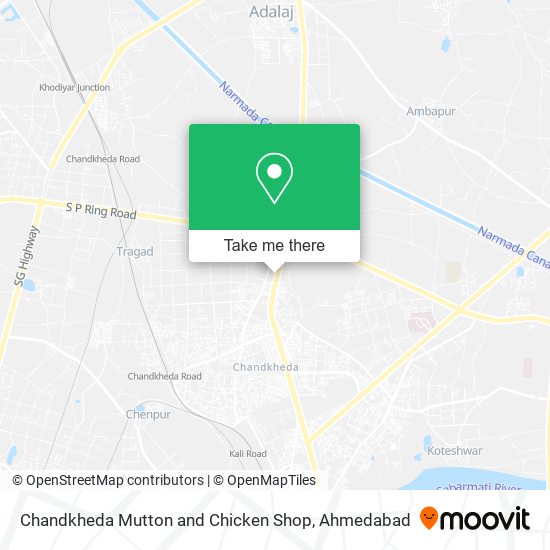 Chandkheda Mutton and Chicken Shop map