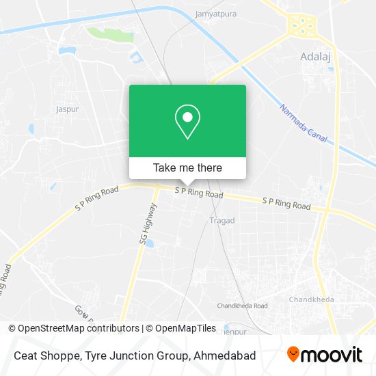 Ceat Shoppe, Tyre Junction Group map