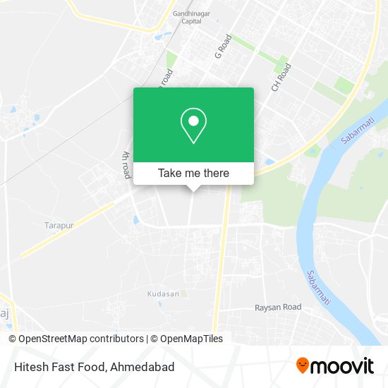 Hitesh Fast Food map