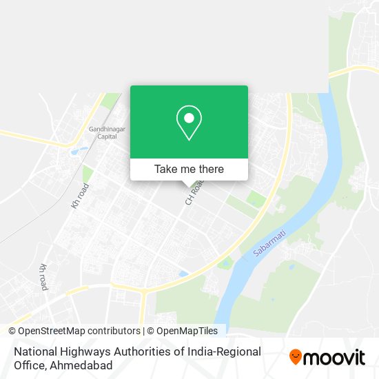 National Highways Authorities of India-Regional Office map