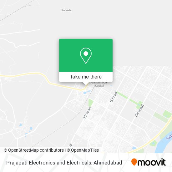 Prajapati Electronics and Electricals map
