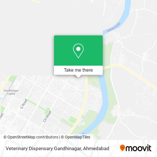 Veterinary Dispensary Gandhinagar map