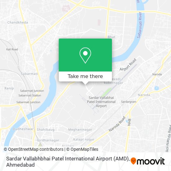 Sardar Vallabhbhai Patel International Airport (AMD) map