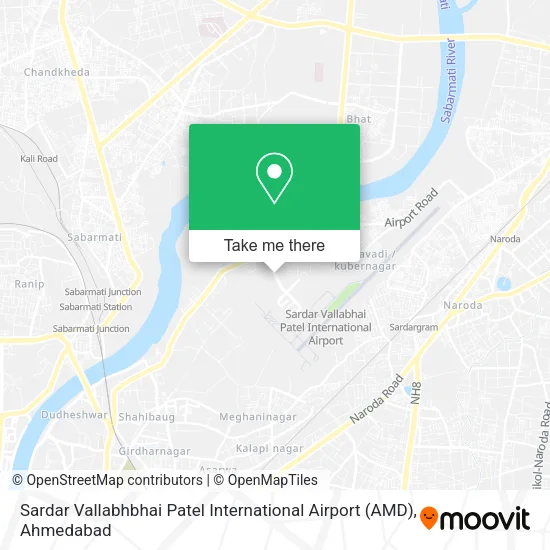Sardar Vallabhbhai Patel International Airport (AMD) map