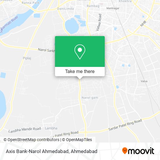 Axis Bank-Narol Ahmedabad map