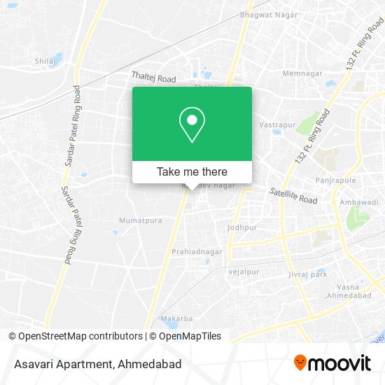 Asavari Apartment map