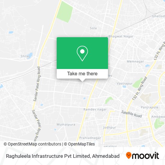 Raghuleela Infrastructure Pvt Limited map