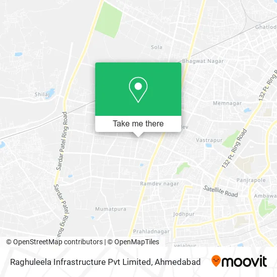 Raghuleela Infrastructure Pvt Limited map