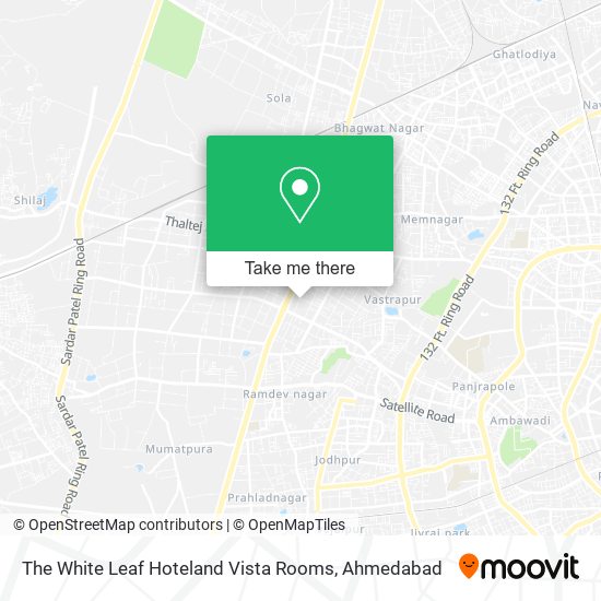 The White Leaf Hoteland Vista Rooms map