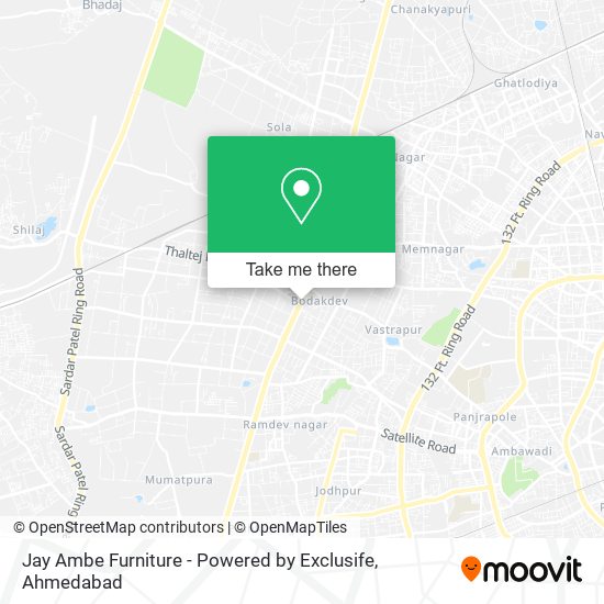 Jay Ambe Furniture - Powered by Exclusife map