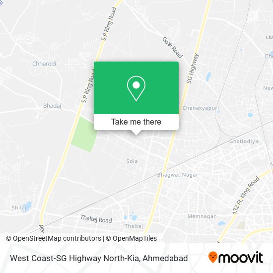 West Coast-SG Highway North-Kia map