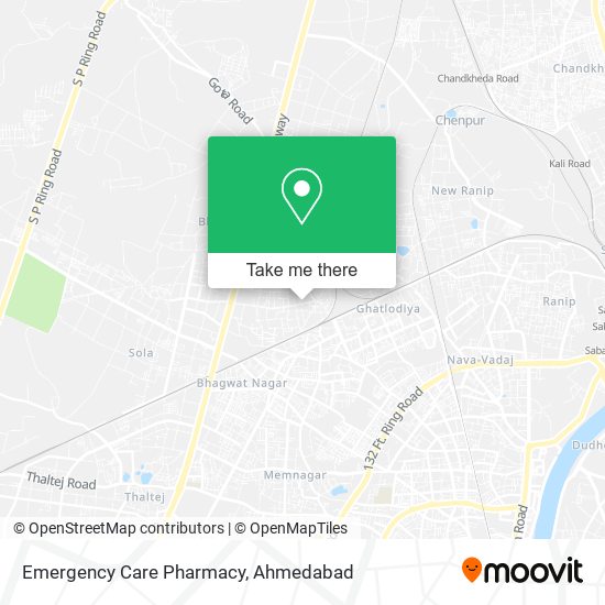 Emergency Care Pharmacy map
