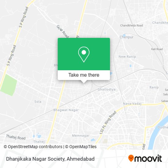 Dhanjikaka Nagar Society map