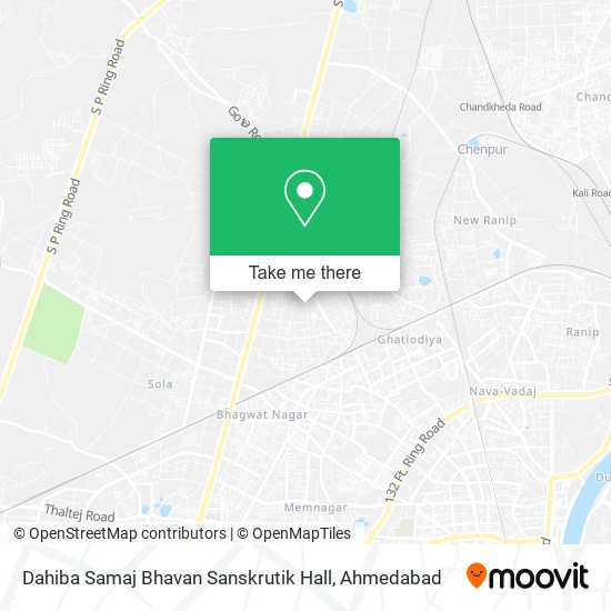 Dahiba Samaj Bhavan Sanskrutik Hall map