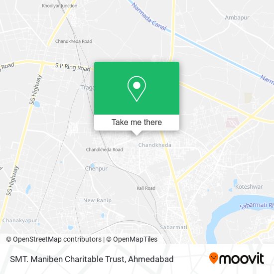 SMT. Maniben Charitable Trust map