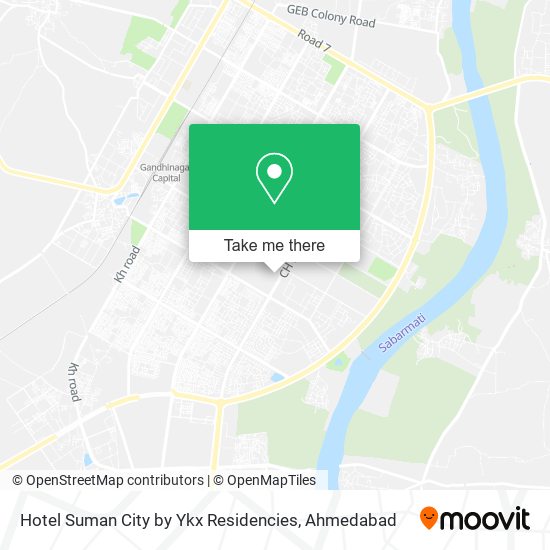 Hotel Suman City by Ykx Residencies map