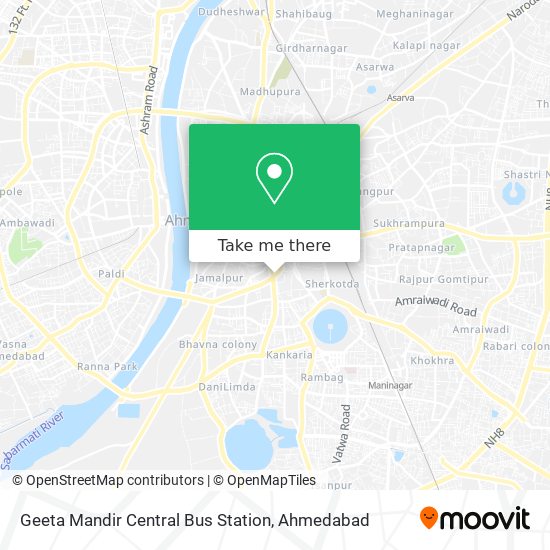 Geeta Mandir Central Bus Station map