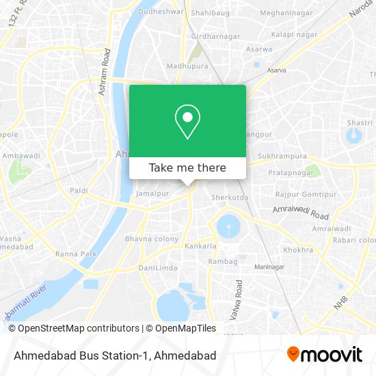 Ahmedabad Bus Station-1 map