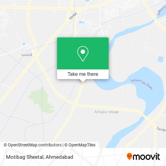 Motibag Sheetal map