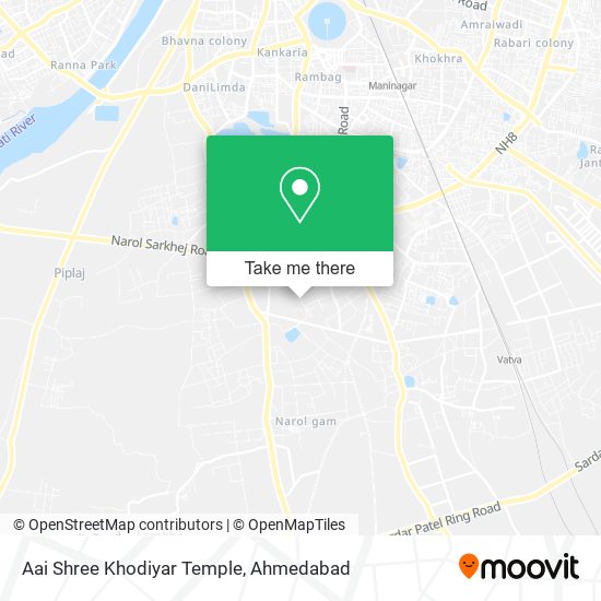 Aai Shree Khodiyar Temple map