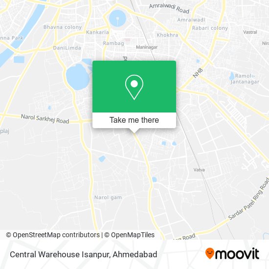 Central Warehouse Isanpur map