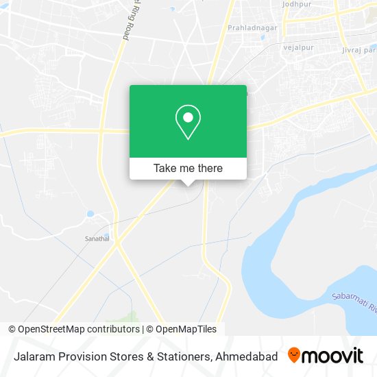 Jalaram Provision Stores & Stationers map