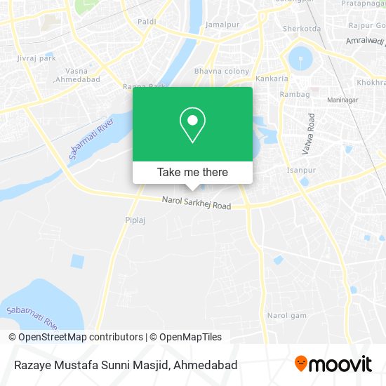 Razaye Mustafa Sunni Masjid map