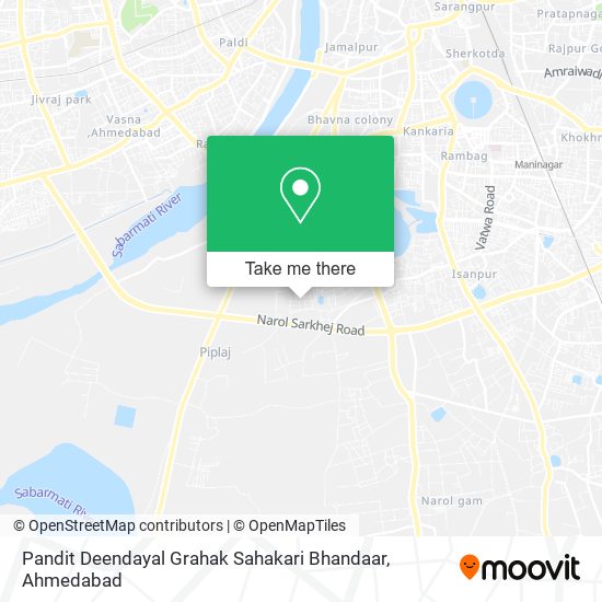 Pandit Deendayal Grahak Sahakari Bhandaar map