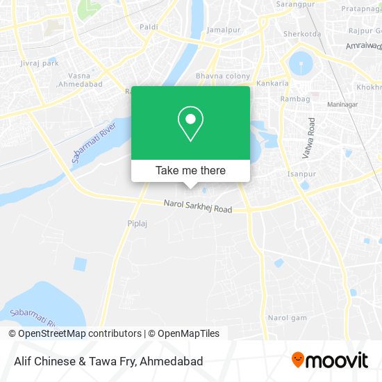 Alif Chinese & Tawa Fry map