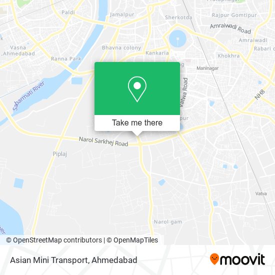 Asian Mini Transport map