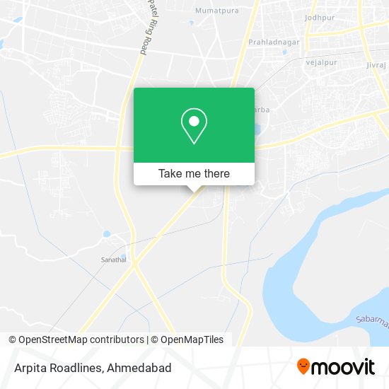 Arpita Roadlines map